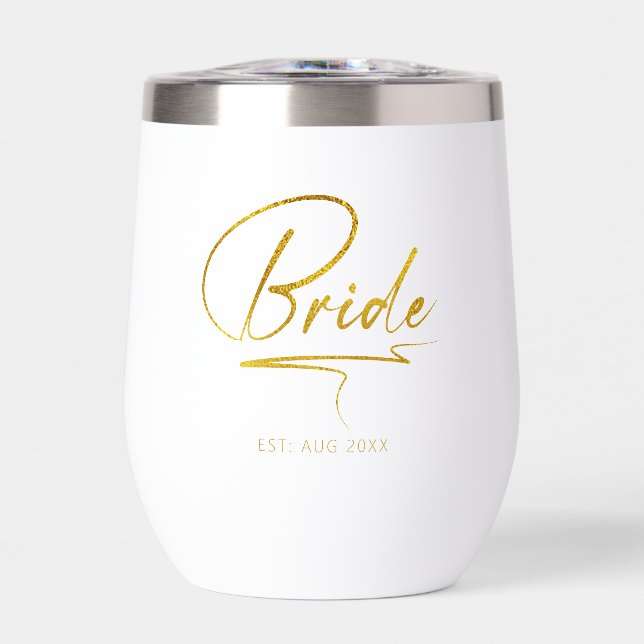 Mariée de Calligraphie moderne Gold ID1025 (Avant)