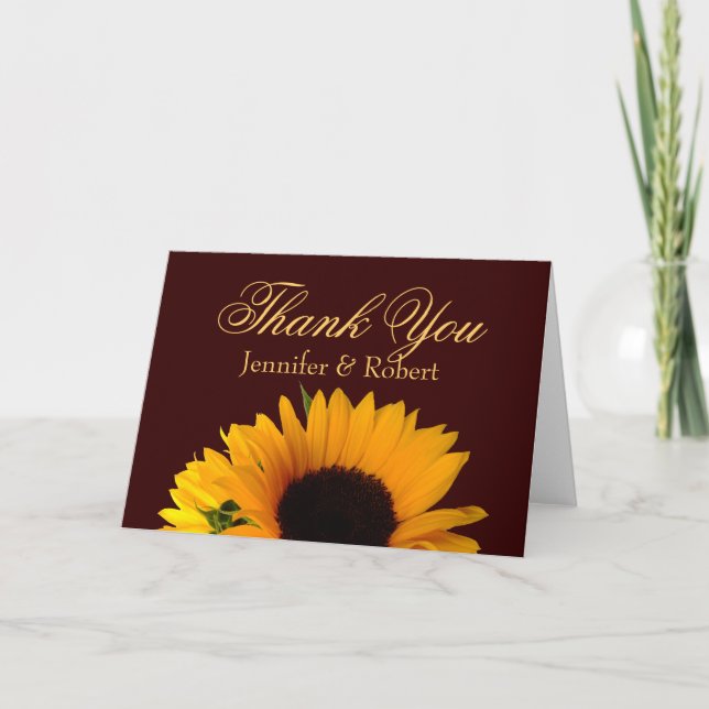 Mariée de tournesol et Merci de chambre de tournes (Devant)