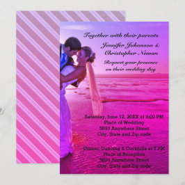 Mariée et chambre violet Sunset Beach Invitation d