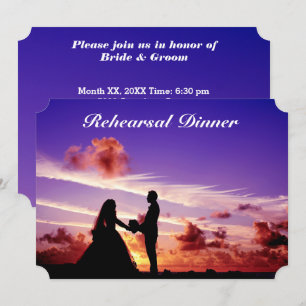 Mariée et salle de réunion dans la carte de dîner 