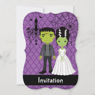 Mariée Faire-part de mariage Halloween Frankenstei