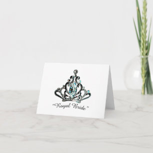 "Mariée royale" Carte pour notes Tiara