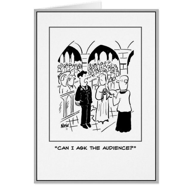 Mariée veut "Demander au public". (Devant)