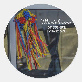 Mariehamn, Åland Runder Aufkleber