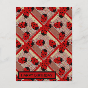 MARIEKÄFER POSTKARTE