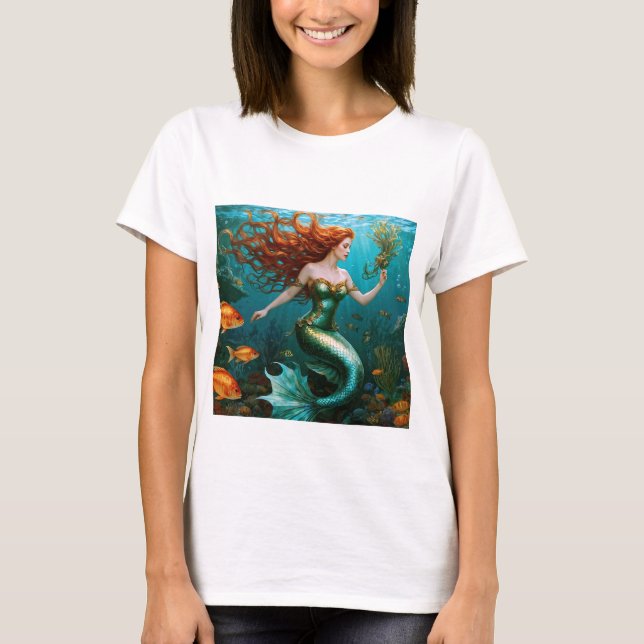 "Marielle" - Schöne TanzMeerjungfrau T-Shirt (Vorderseite)