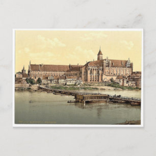 Marienburg, Westseite, Preußen, Deutschland (d.h. Postkarte