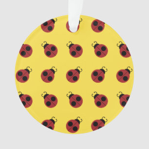 Marienkäfer 60er Retro cool rot gelb Ornament