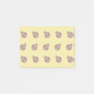 Marienkäfer 60er Retro cool rot gelb Post-it Klebezettel