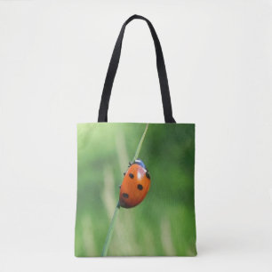 Marienkäfer auf einem Grashalm Tasche