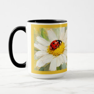 "Marienkäfer auf Gänseblümchen" Tasse