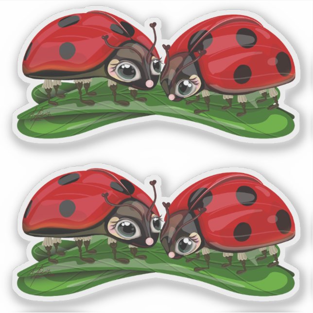 Marienkäfer  aufkleber (Vorderseite)