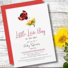 Marienkäfer-Baby-Party, Mädchen Little Love Bug Th