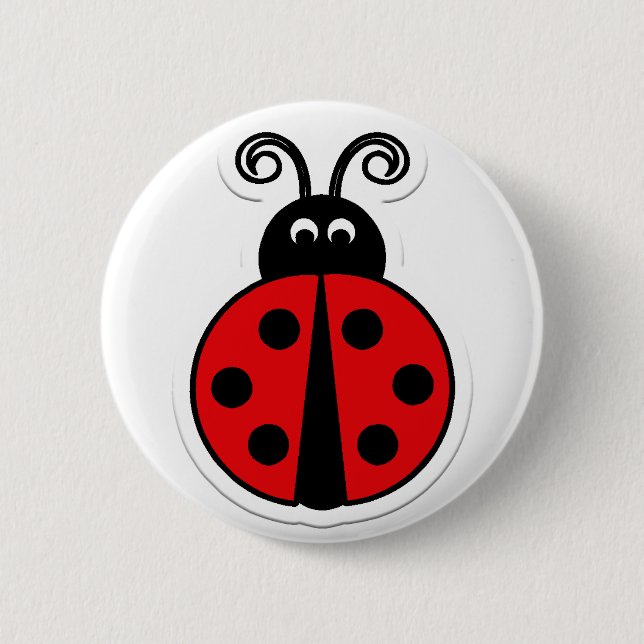 Marienkäfer-Button Button (Vorderseite)