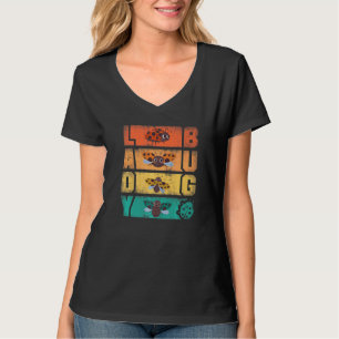 Marienkäfer Entomologie Marienkäfer Silhouetten T-Shirt