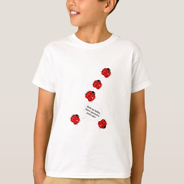 Marienkäfer-Garagenflohmarkt T-Shirt (Vorderseite)