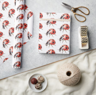 Marienkäfer-Geburtstag Geschenkpapier