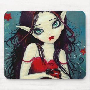 Marienkäfer-Großaugen-Fee-Kunst Mousepad