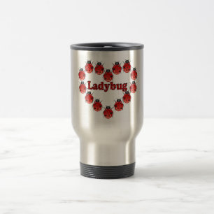 Marienkäfer-Herz-Reise-Kaffee-Tasse Reisebecher