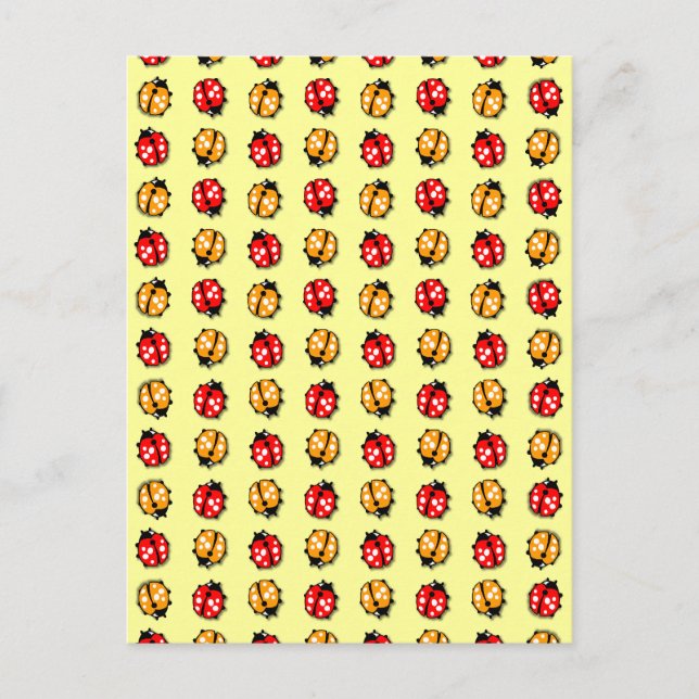 Marienkäfer Invasion Postkarte (Vorderseite)