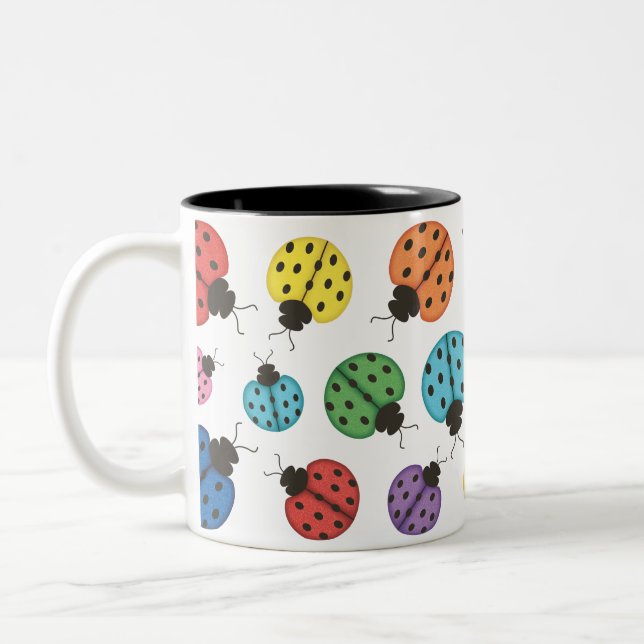 Marienkäfer-Kaffee-Tasse der Los-O Zweifarbige Tasse (Links)