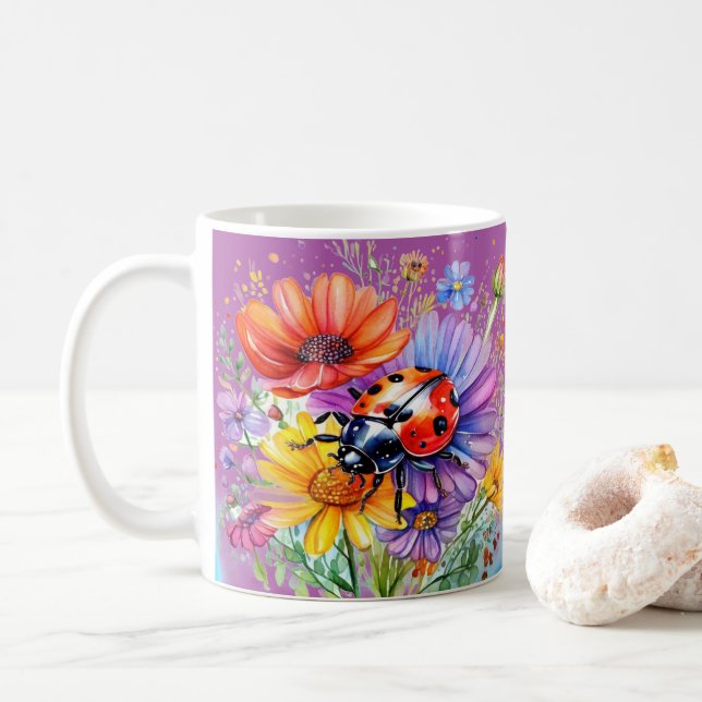 Marienkäfer Kaffeetasse (Mit Donut)