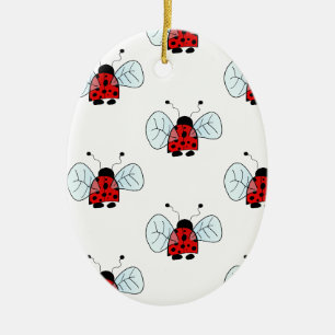 Marienkäfer Keramik Ornament