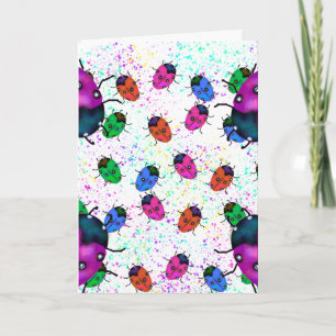 MARIENKÄFER-KUNST KARTE