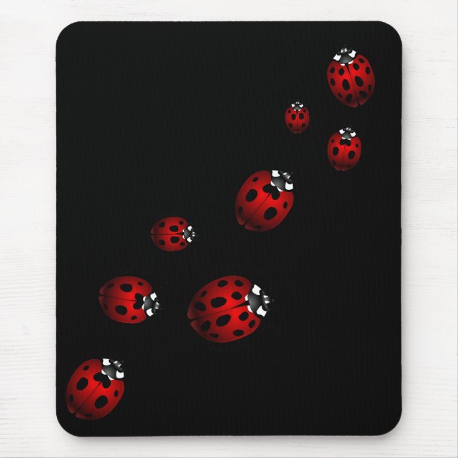 Marienkäfer-Kunst Mousepad (Vorne)