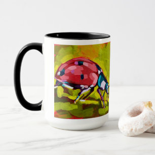 Marienkäfer-Malerei - Geschenk für Insektenliebhab Tasse