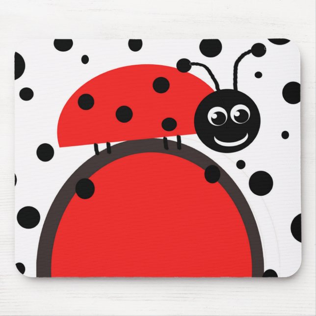 Marienkäfer-Mausunterlage Mousepad (Vorne)
