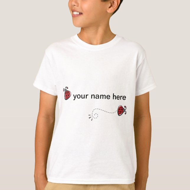 Marienkäfer mit Personifizierung T-Shirt (Vorderseite)