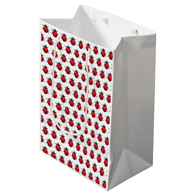 Marienkäfer Mittlere Geschenktüte (Vorderseite Schrägansicht)