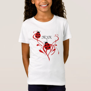 Marienkäfer-Monogramm  T-Shirt