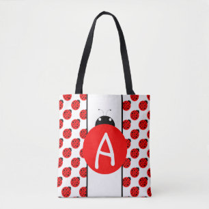 Marienkäfer-Monogramm Tasche