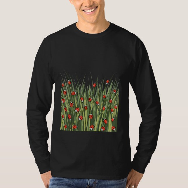 Marienkäfer Muster T-Shirt (Vorderseite)
