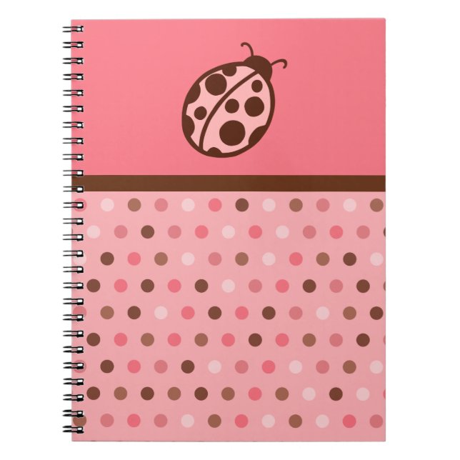 Marienkäfer Notizbuch Rosa Notizblock (Vorderseite)