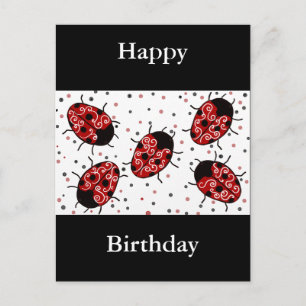 Marienkäfer Postkarte