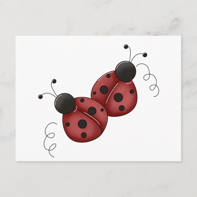 Marienkäfer Postkarte (Vorderseite)