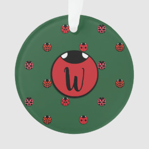 Marienkäfer Punkte Acryl-Ornament Ornament
