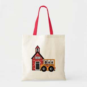 Marienkäfer-Schule und Schulbus-T-Shirts und Tragetasche