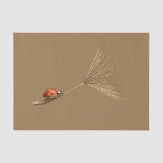 Marienkäfer Seidenpapier (Vorderseite)