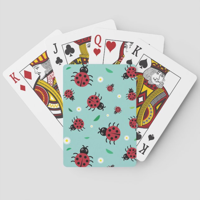 Marienkäfer-Spielkarten Spielkarten (Rückseite)