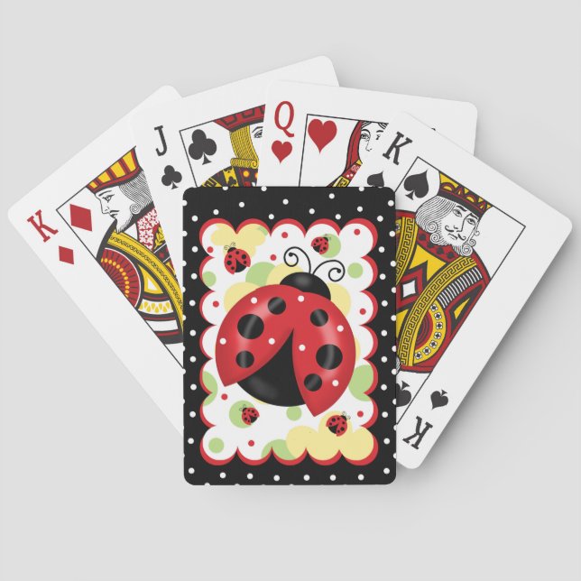 Marienkäfer-Spielkarten Spielkarten (Rückseite)