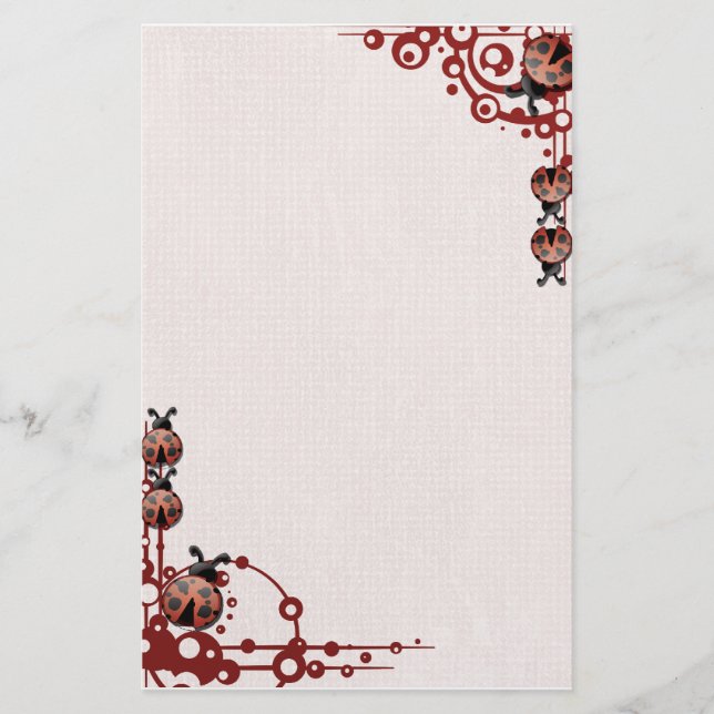 Marienkäfer stationär briefpapier (Vorderseite)