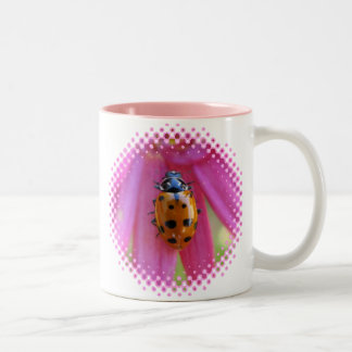 Marienkäfer-Tasse Zweifarbige Tasse