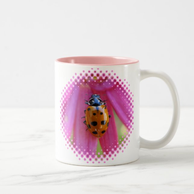 Marienkäfer-Tasse Zweifarbige Tasse (Rechts)