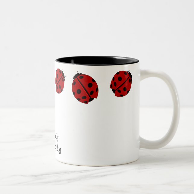 Marienkäfer-Tasse Zweifarbige Tasse (Rechts)