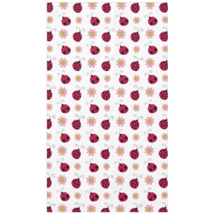 Marienkäfer und Blumen Tischdecke