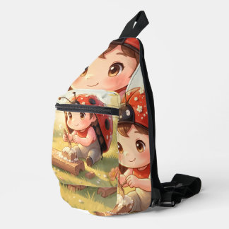 Marienkäfer und das verborgene Nektarkönigreich Crossbody Bag